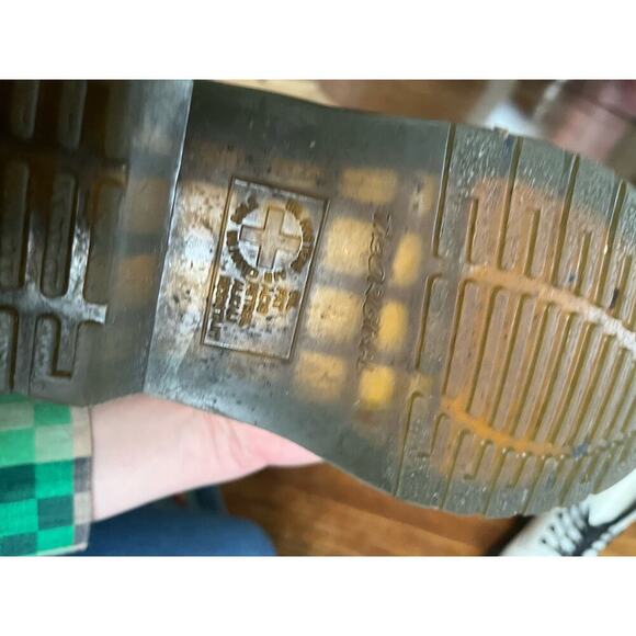 Doc Martens airwair bouncing soles Combat Boot White womens 6, men’s 5 EU 37 - Picture 8 of 9